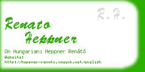 renato heppner business card